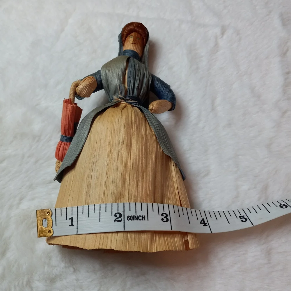 Vintage Artisan Handmade Cornhusk Doll
